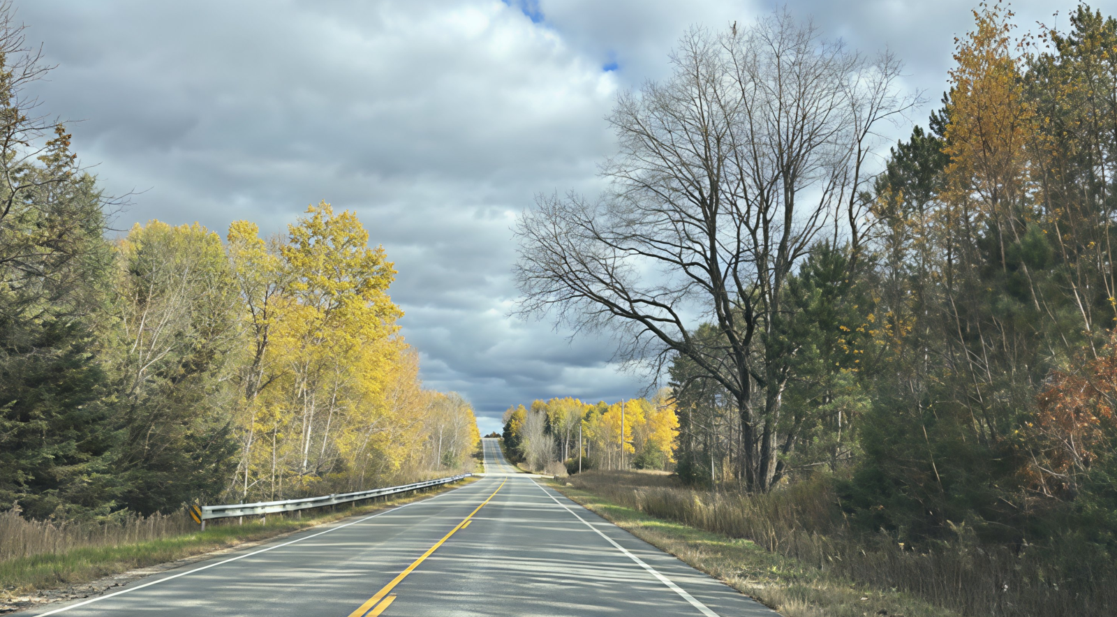 Driving through Pine River